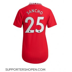 Manchester United Jadon Sancho #25 Hemma Matchtröja Dam 2022-23 Kortärmad